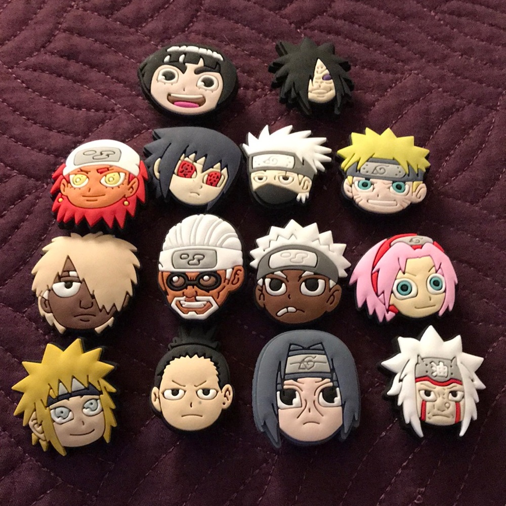 14 Naruto Croc Charms